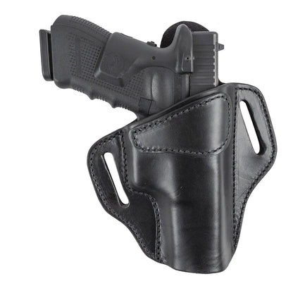 Relentless Tactical Ultimate Leather Holster 2 Slot OWB | Made in USA | Lifetime Warranty | For GLOCK 17 19 22 26 32 33 / S&W M&P Shield / Springfield XD & XDS / Plus All Similar Sized Handguns - Angler's Pro Tackle & Outdoors