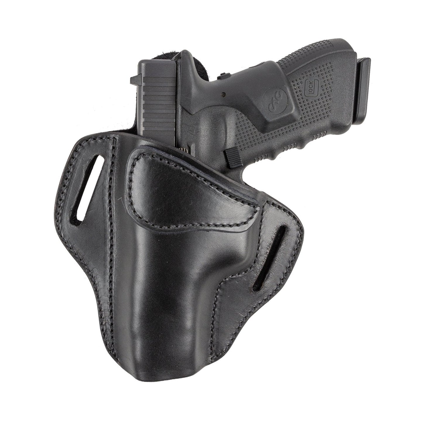 Relentless Tactical Ultimate Leather Holster 2 Slot OWB | Made in USA | Lifetime Warranty | For GLOCK 17 19 22 26 32 33 / S&W M&P Shield / Springfield XD & XDS / Plus All Similar Sized Handguns - Angler's Pro Tackle & Outdoors