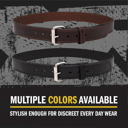 Relentless Tactical Ultimate Steel Core Concealed Carry Leather Gun Belt - Lifetime Warranty - Made In USA - Angler's Pro Tackle & Outdoors