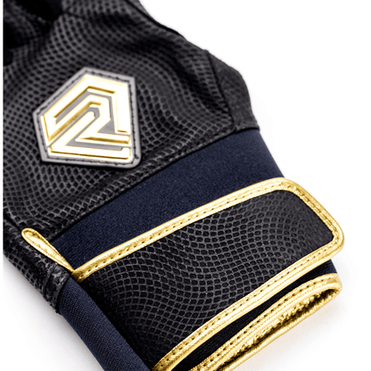 Resilient SFBL Youth Fastpitch Batting Gloves - Black and Gold