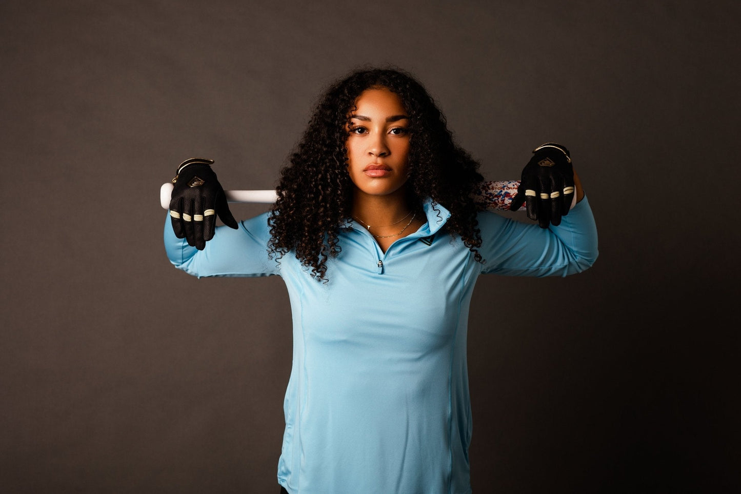 Resilient SFBL Championship Fastpitch Batting gloves - Black and Gold