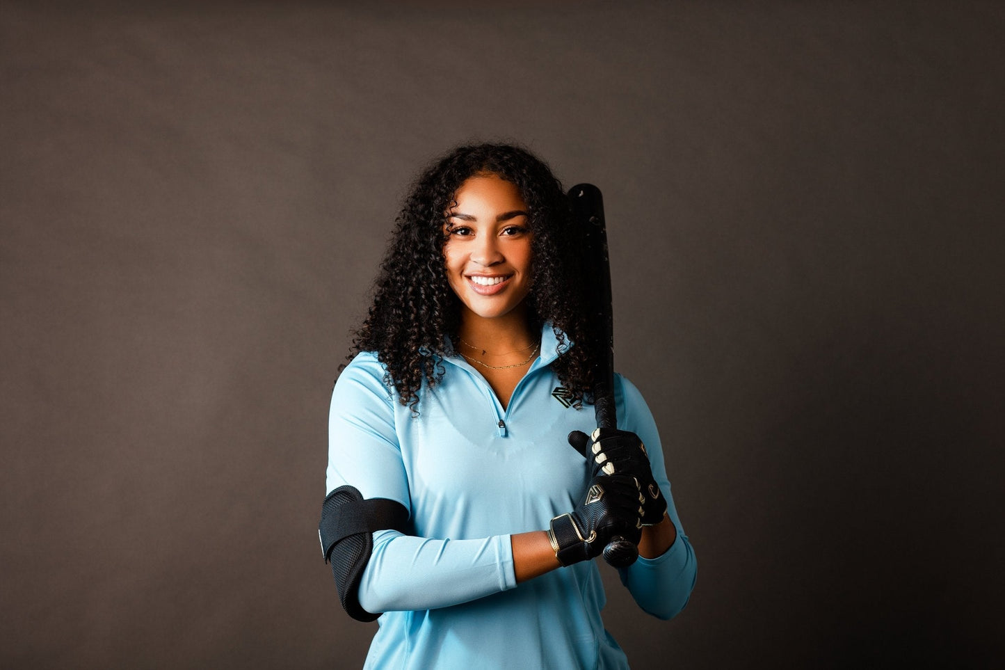 Resilient SFBL Championship Fastpitch Batting gloves - Black and Gold