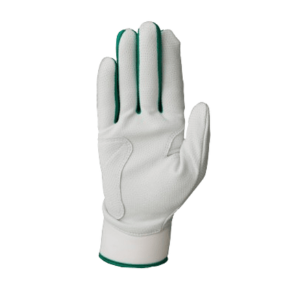 Resilient SFBL Championship Fastpitch Batting gloves - White and Green