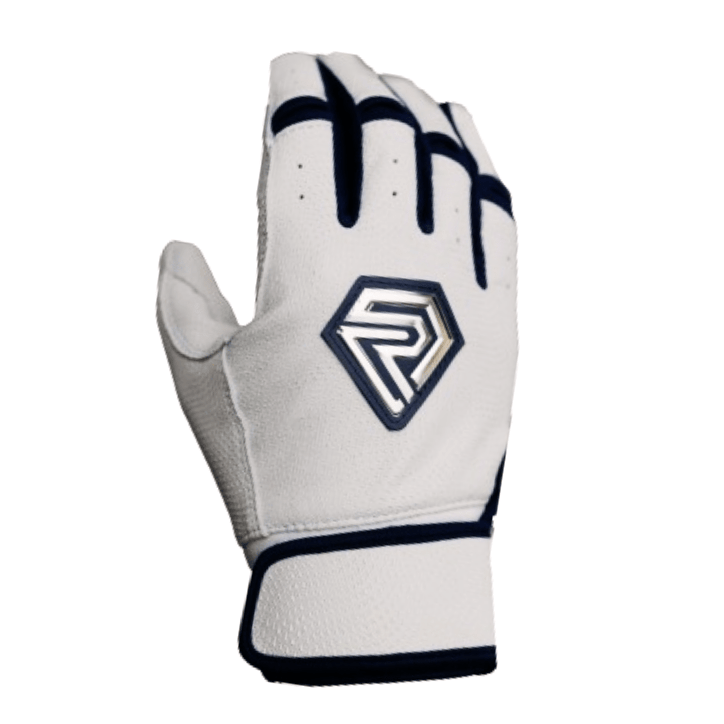 Resilient SFBL Championship Fastpitch Batting gloves - White and Navy