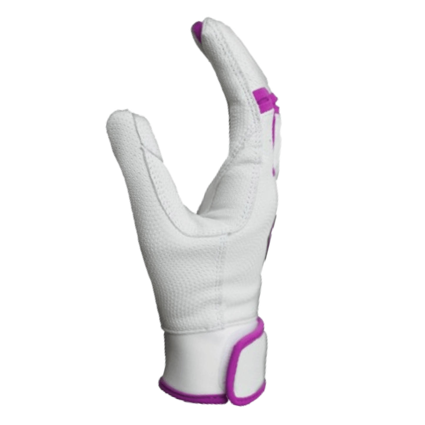 Resilient SFBL Championship Fastpitch Batting gloves - White and Purple