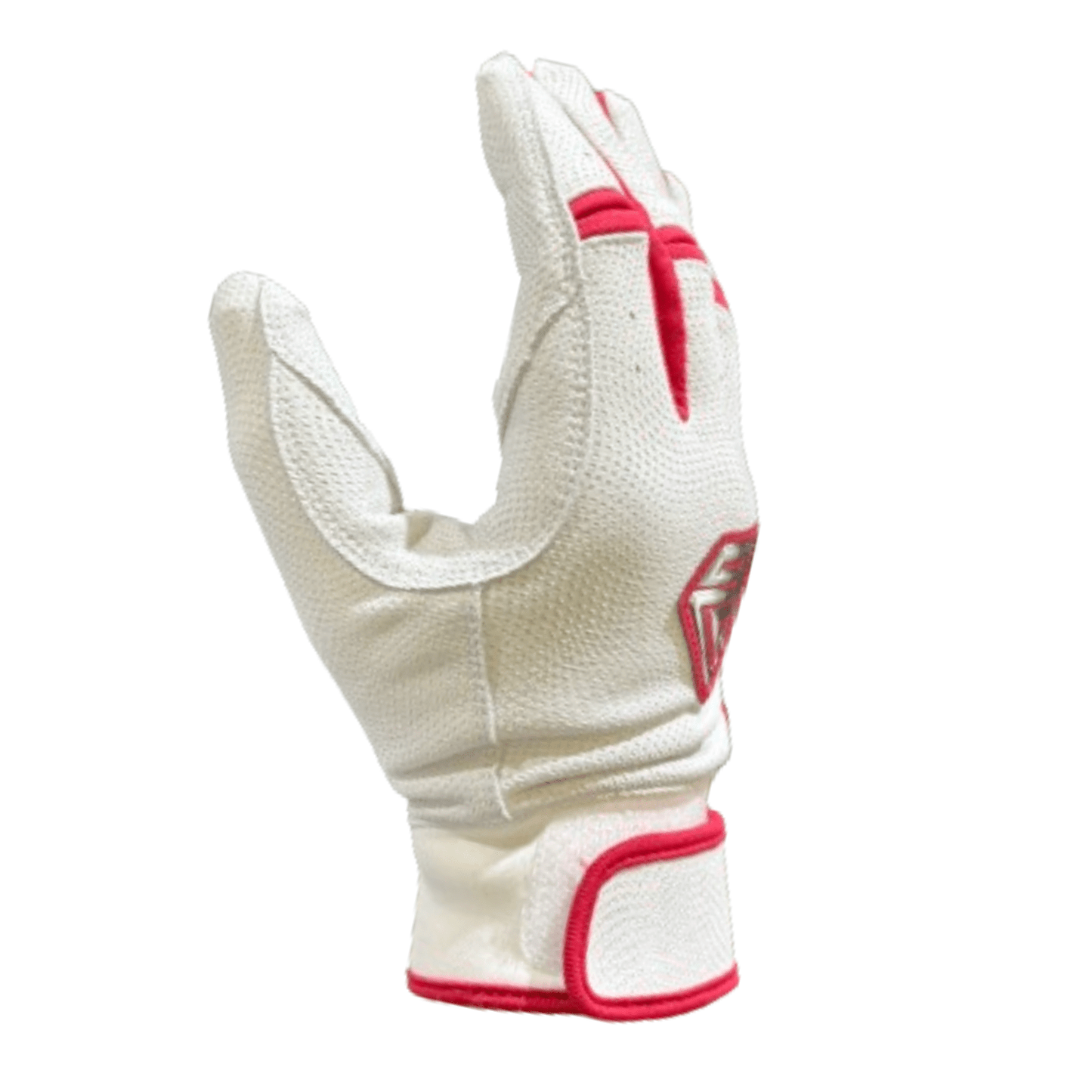 Resilient SFBL Championship Fastpitch Batting gloves - White and Red