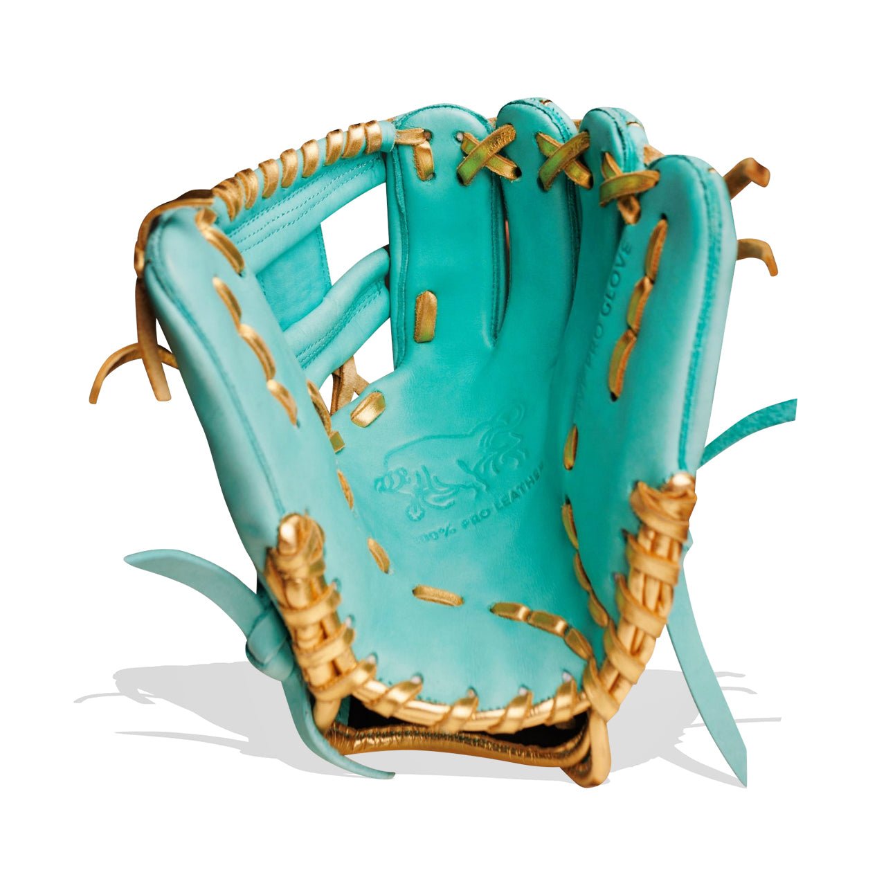Resilient SFBL Relic MXT Series - Mint & Gold Baseball Glove - Angler's Pro Tackle & Outdoors