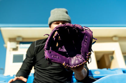 Resilient SFBL Relic MXT Series - Purple & Gold Baseball Glove - Angler's Pro Tackle & Outdoors