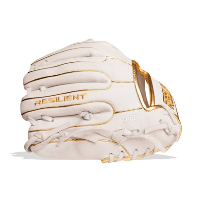 Resilient SFBL Relic MXT Series - White & Gold Baseball Glove - Angler's Pro Tackle & Outdoors