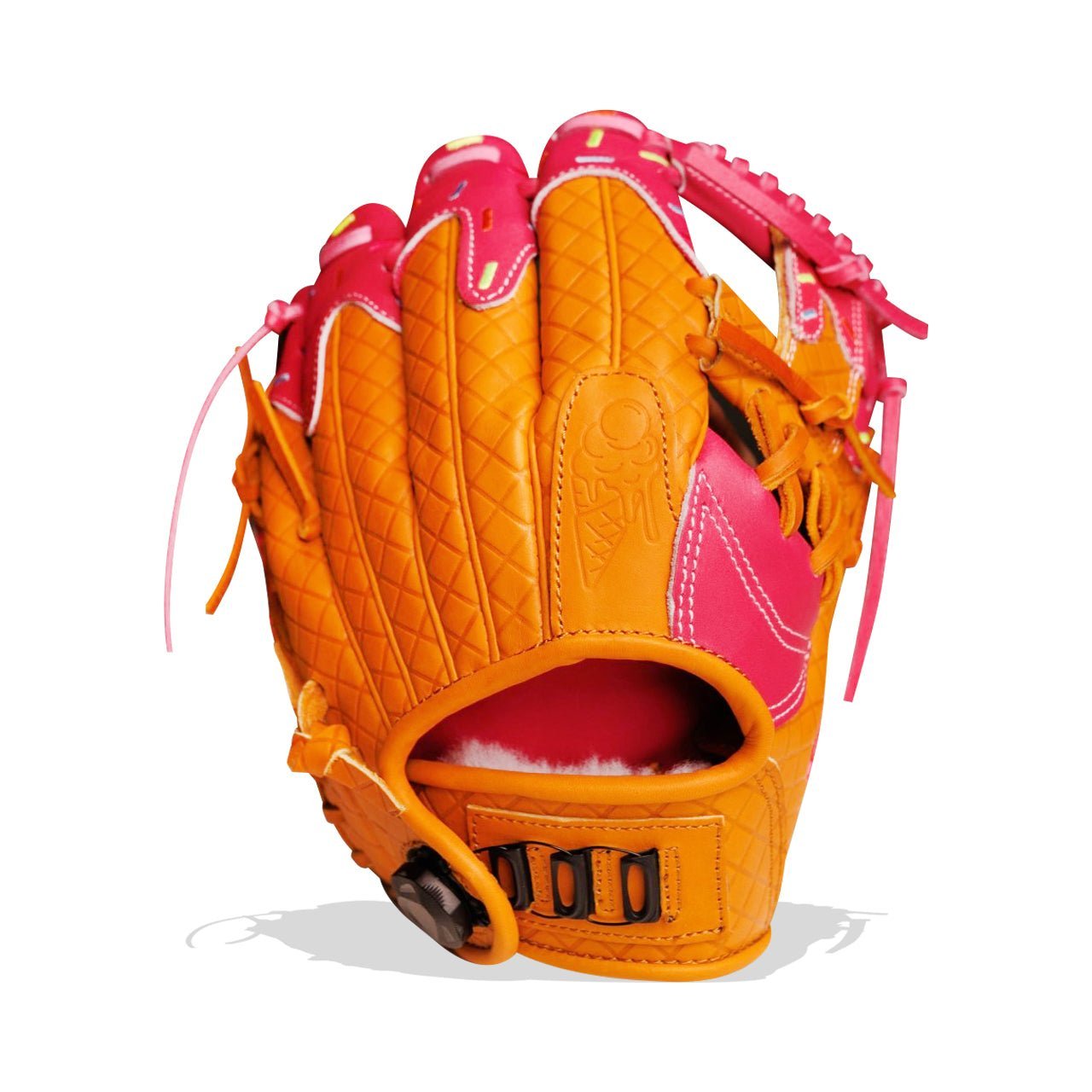 Resilient SFBL Youth Baseball Glove - Ice Cream glove (Strawberry & Sprinkles) - Angler's Pro Tackle & Outdoors