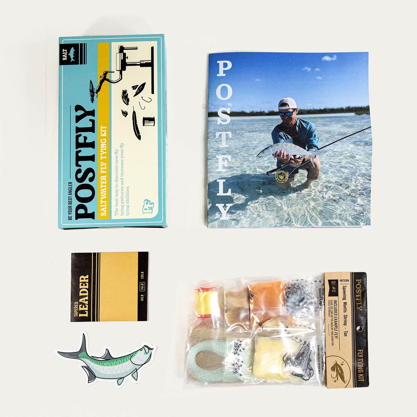 Postfly Saltwater Fly Tying Kit Box