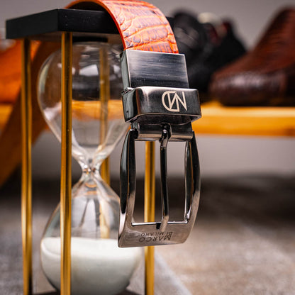 Marco Di Milano Riccardo Belt Rustic Cognac