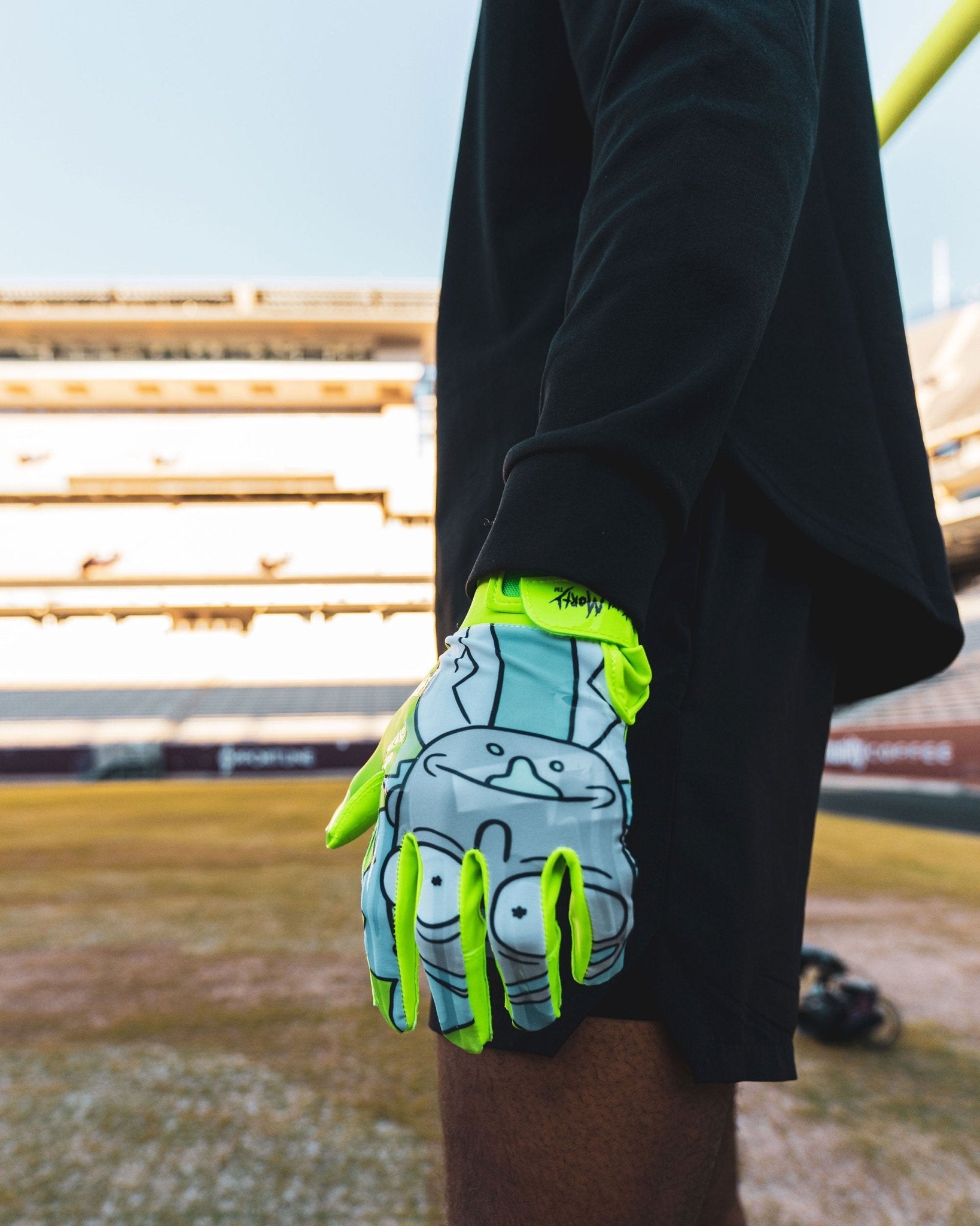 Rick and Morty Football Gloves - VPS1 by Phenom Elite - Angler's Pro Tackle & Outdoors