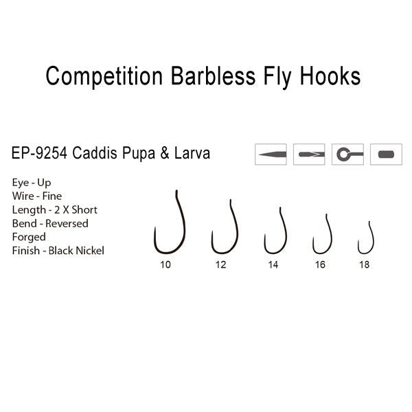 Risen Fly - Barbless Caddis Pupa & Larva Hook Risen Fly - Barbless Caddis Pupa & Larva Hook - Angler's Pro Tackle & Outdoors