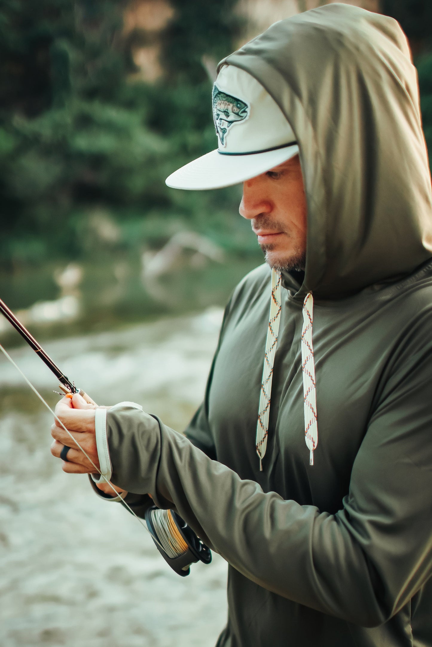 River Road Rainbow Trout Snapback Hat