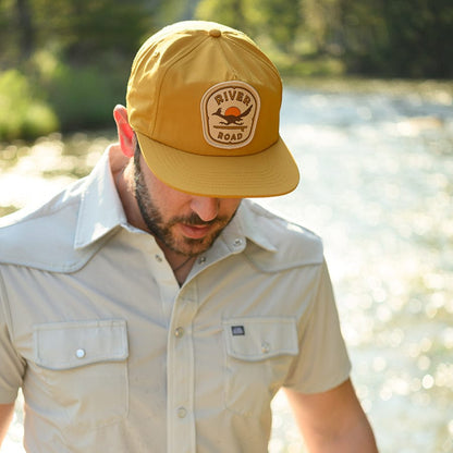 River Road Roadie the Roadrunner Snapback Hat | Gold