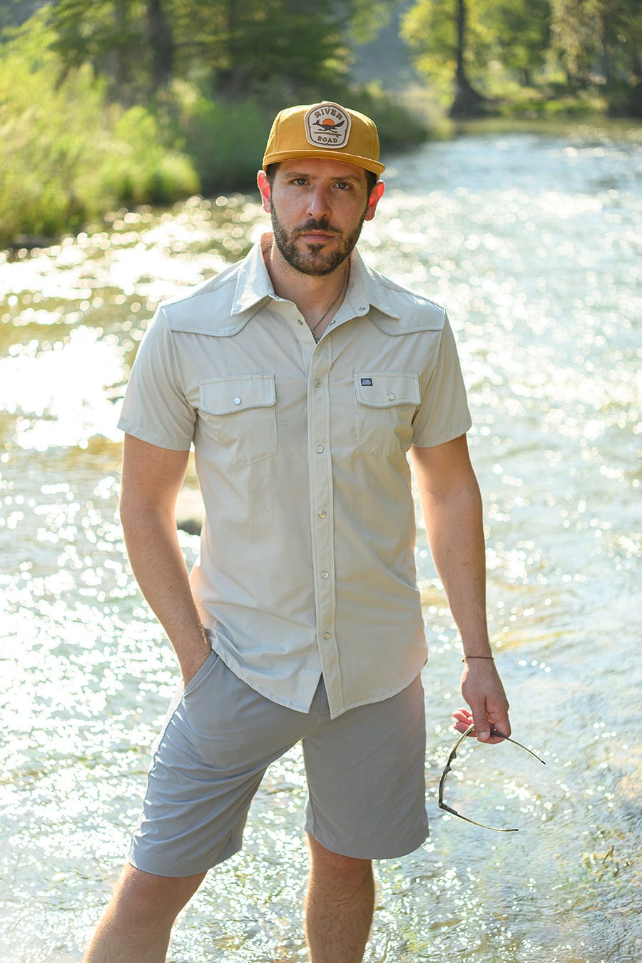 River Road Roadie the Roadrunner Snapback Hat | Gold