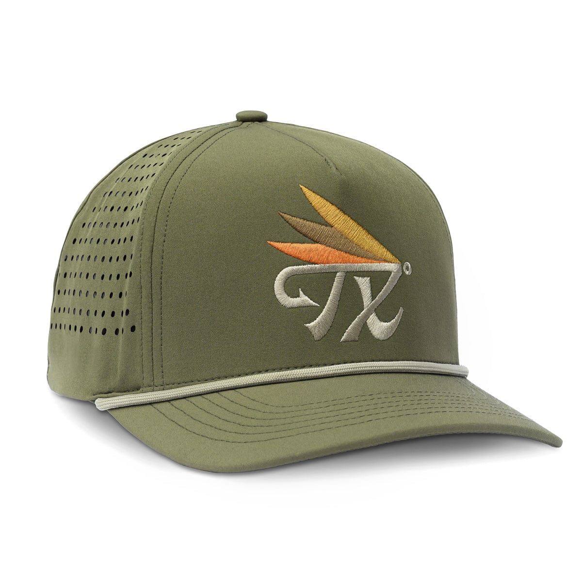 River Road Texas Fly Snapback Hat | Olive