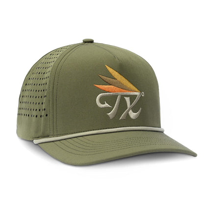 River Road Texas Fly Snapback Hat | Olive