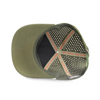 River Road Texas Fly Snapback Hat | Olive