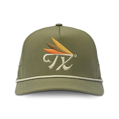River Road Texas Fly Snapback Hat | Olive
