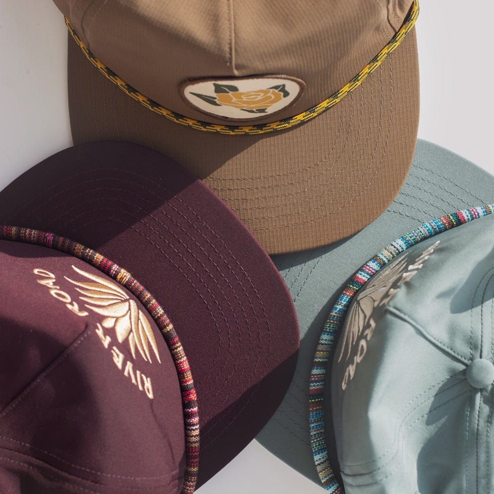 River Road Yellow Rose Snapback Rope Hat
