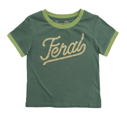 River Road Feral Vintage Ringer | Forest (Youth)