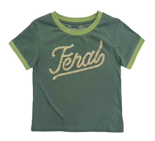 River Road Feral Vintage Ringer | Forest (Youth)
