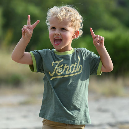 River Road Feral Vintage Ringer | Forest (Youth)