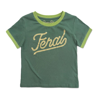 River Road Feral Vintage Ringer | Forest (Youth)