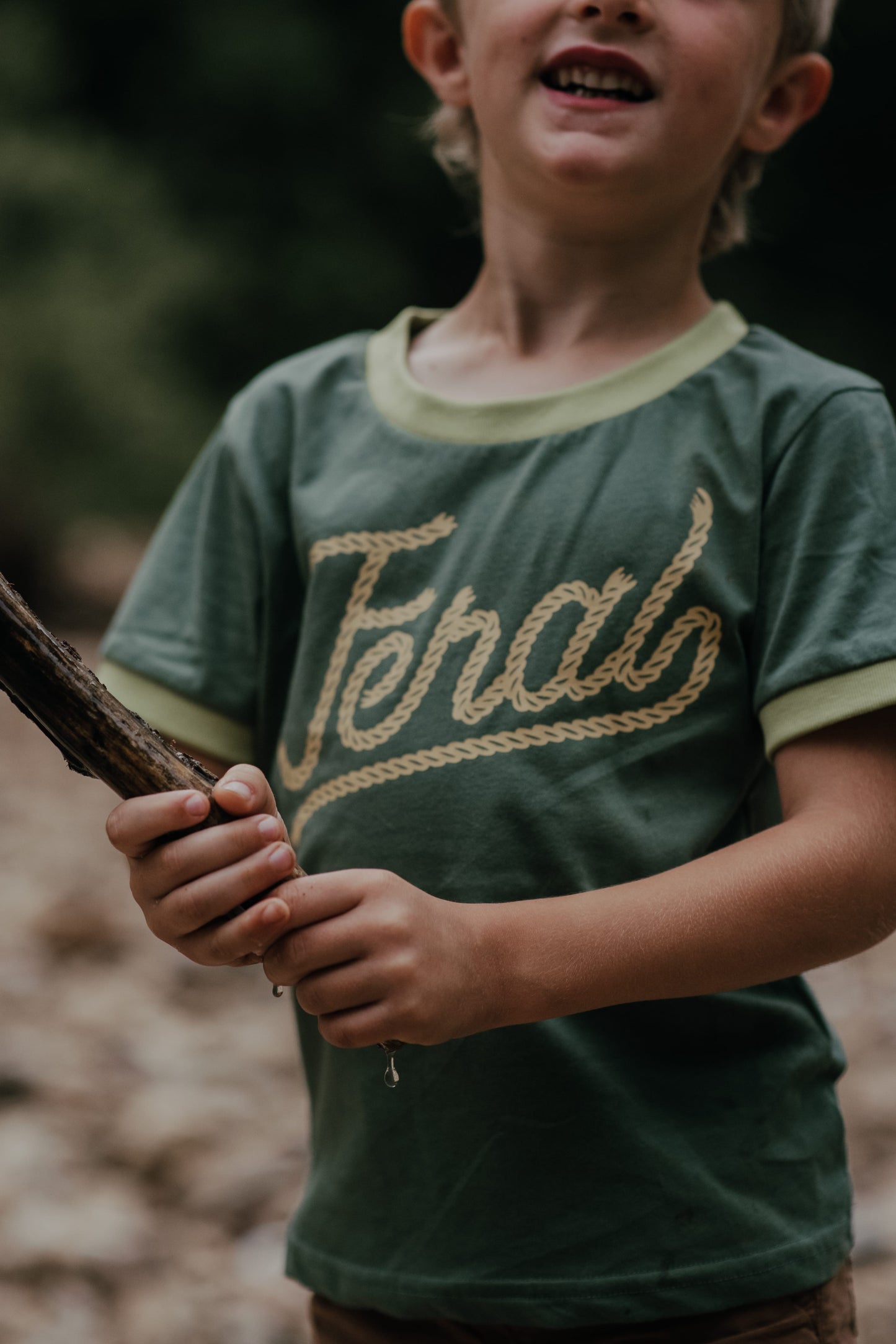 River Road Feral Vintage Ringer | Forest (Youth)