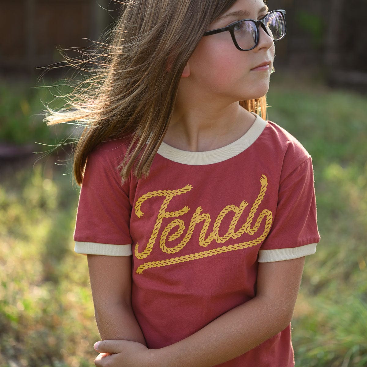 River Road Feral Vintage Ringer | Maroon (Youth)