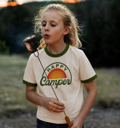 River Road Happy Camper Vintage Ringer (Youth)