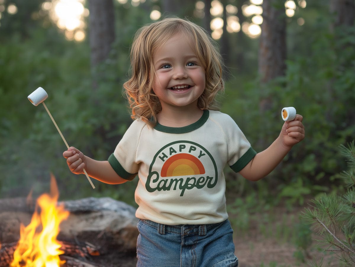 River Road Happy Camper Vintage Ringer (Youth)