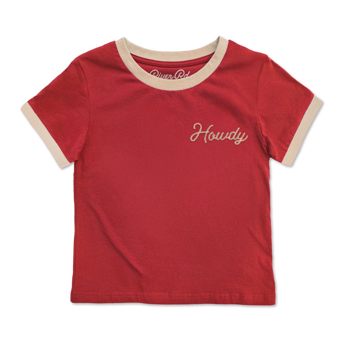 River Road Howdy Vintage Ringer | Red (Youth)