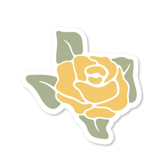 River Road Yellow Rose Sticker