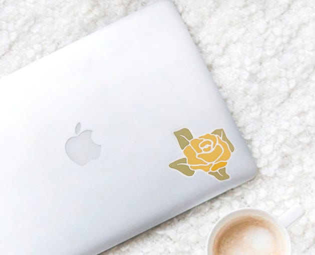 River Road Yellow Rose Sticker