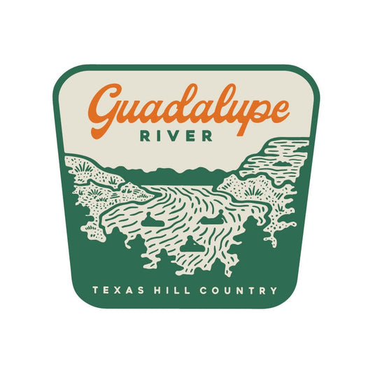 River Road Guadalupe Hill Country Sticker