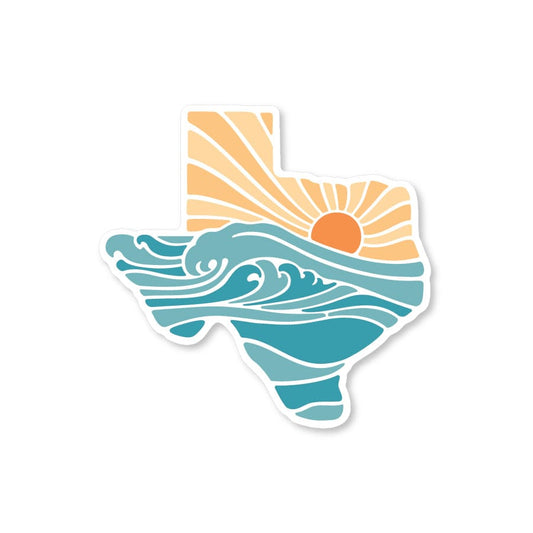 River Road Gulf Coast of Texas Sticker