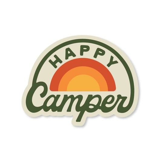River Road Happy Camper Sticker