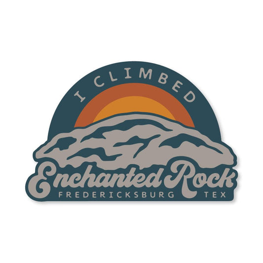 River Road I Climbed Enchanted Rock Sticker