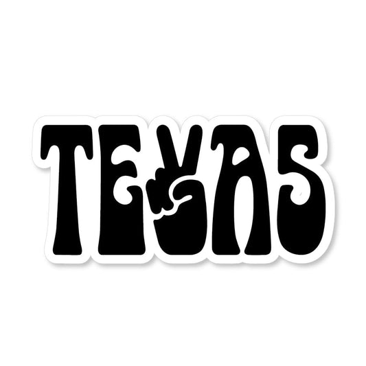 River Road Peace Texas Sticker