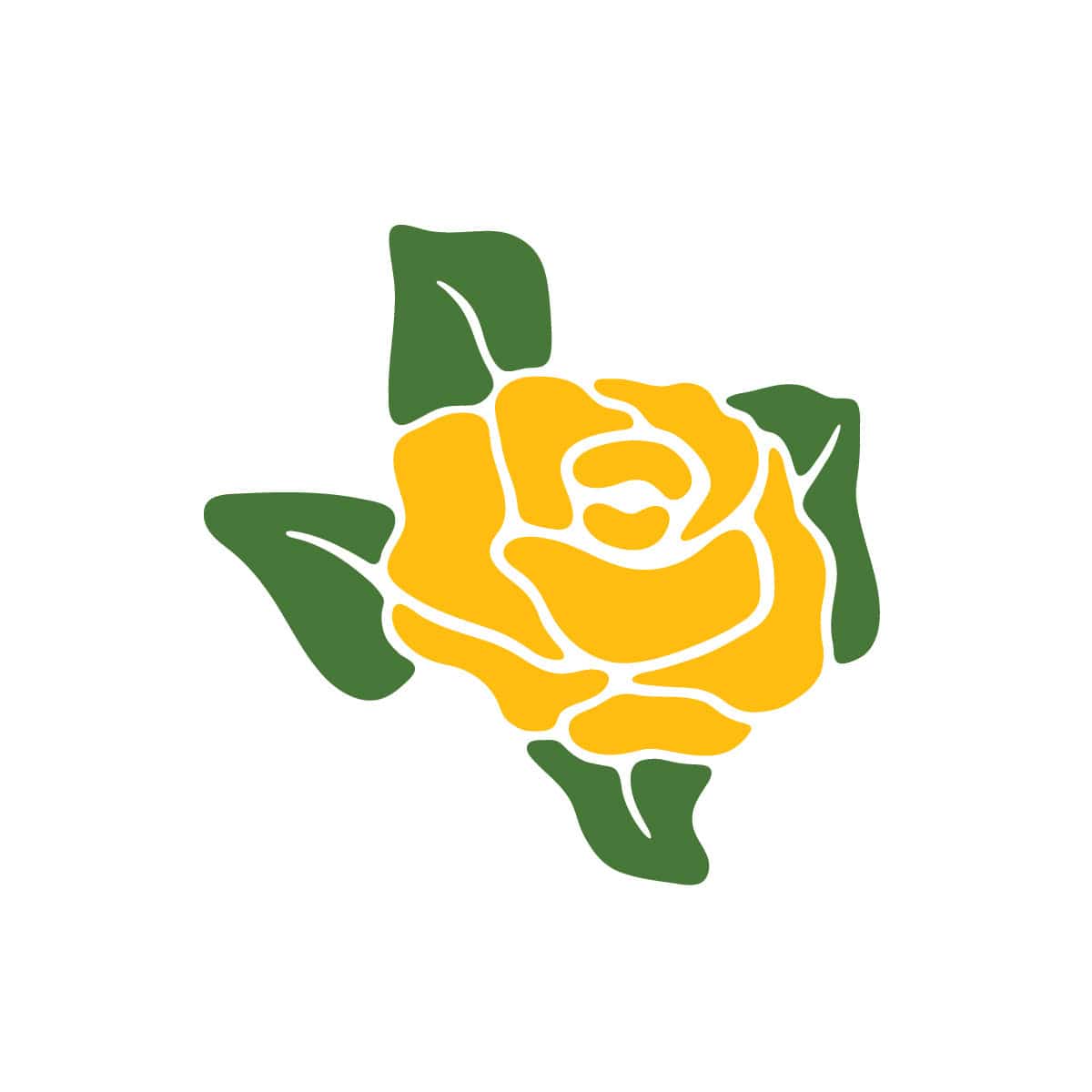 River Road Yellow Rose Temporary Tattoo
