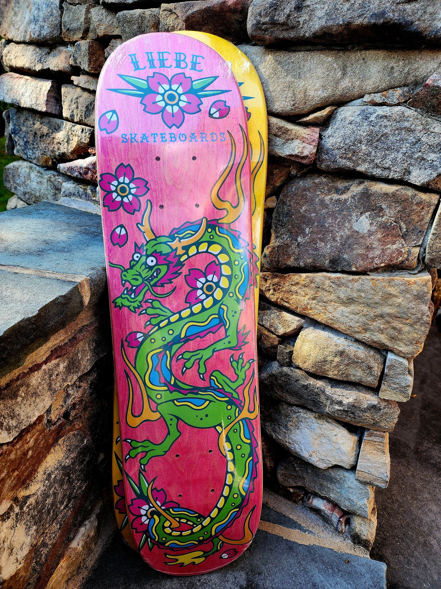 Liebe Skateboards Liebe Grom Squad – Neon Dragon Decks