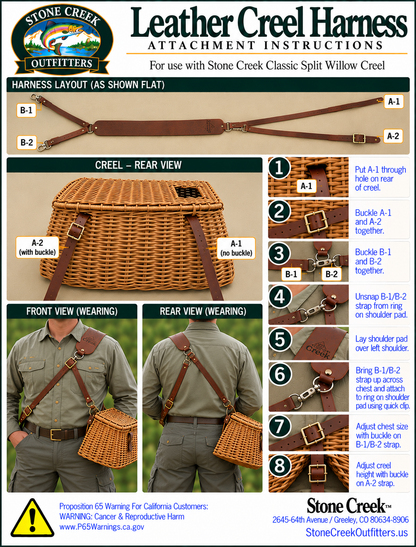 Stone Creek Leather Creel Harness