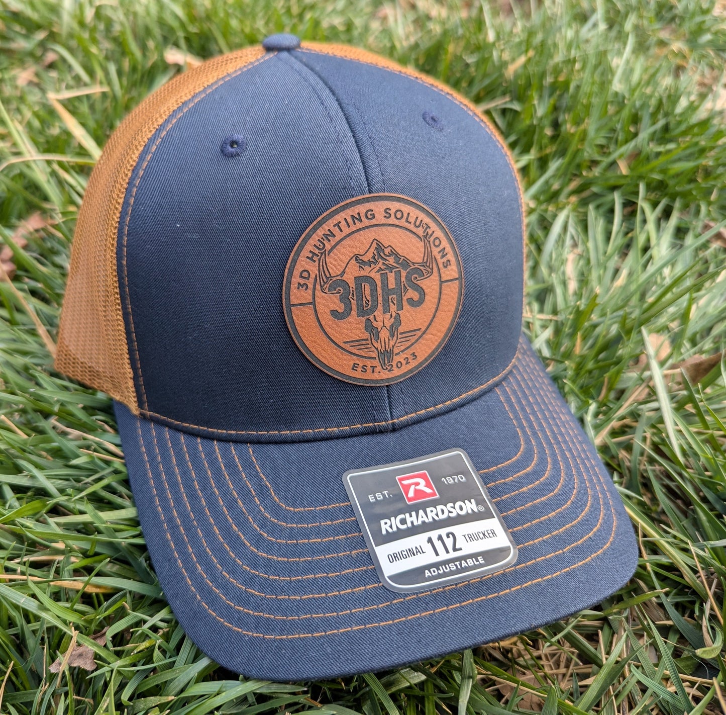 3D Hunting Solutions Brown and Blue Hat