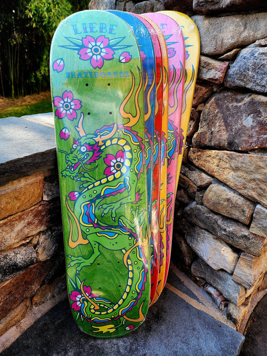 Liebe Skateboards Liebe Grom Squad – Neon Dragon Decks