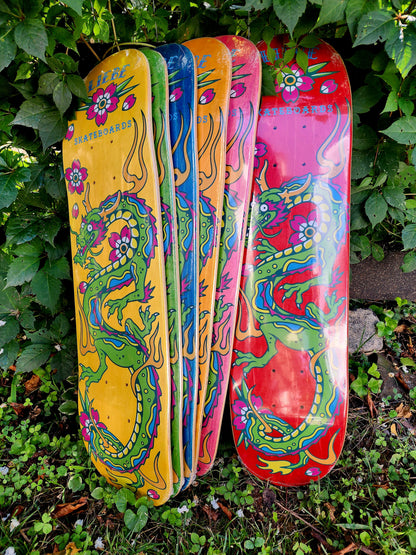 Liebe Skateboards Liebe Grom Squad – Neon Dragon Decks