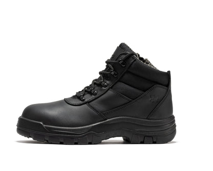 RockRooster Avalon Black 6 Inch Zip - sided Composite toe Leather Work Boots CP213BK - Angler's Pro Tackle & Outdoors