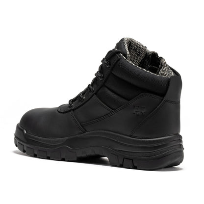 RockRooster Avalon Black 6 Inch Zip - sided Composite toe Leather Work Boots CP213BK - Angler's Pro Tackle & Outdoors